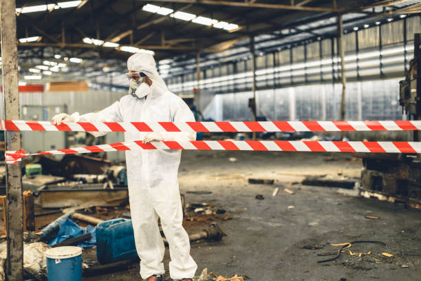 Professional Drug Lab Cleanup technician working in Junction City, CA